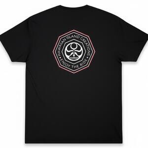 Hawaiian Island Creations Enjoy the Ride S/S Surfing Black T-Shirt Men's 3XL